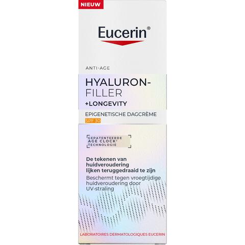 Eucerin Hyaluron-Filler + Longevity Epigenetisch Anti-Age Dagcrème SPF 30 50 ML