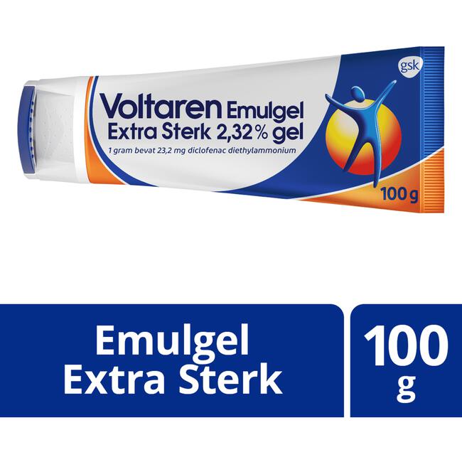 Voltaren Emulgel Extra Sterk 2,32% (Diclofenac) Bij Gewrichtspijn In Knie En Vinger 100 GR
