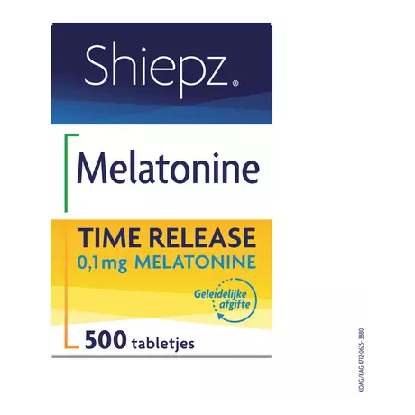 Shiepz Melatonine Time Release 0,1 MG Tabletten 500 stuks