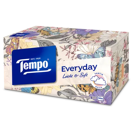Tempo Everyday XXL Light box 3-Laags Tissues 140 stuks