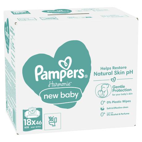 Pampers Harmonie New Baby Billendoekjes 18x46 Stuks