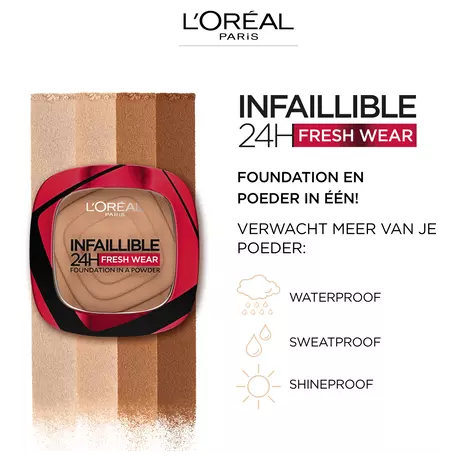 L'Oréal Paris Infaillible 24H Fresh Wear Foundation in a Powder 245