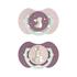 Difrax LOVI Dynamic Fopspeen 6-18M Night & Day Girl 2 stuks