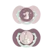Difrax LOVI Dynamic Fopspeen 6-18M Night & Day Girl 2 stuks