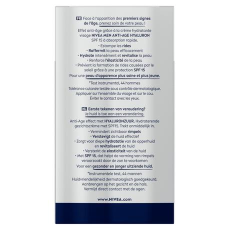 NIVEA MEN Active Age Vochtinbrengende Dagcrème SPF 15 Oudere Huid 50 ML
