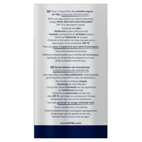 NIVEA MEN Active Age Vochtinbrengende Dagcrème SPF 15 Oudere Huid 50 ML