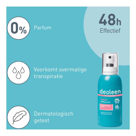 Deoleen Regular Anti-Transpirant Deodorant Pompspray 75 ML
