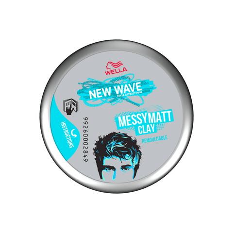 Wella New Wave Messy Matt Clay Haarclay 75 ML