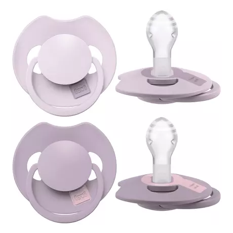 Difrax LOVI Prime Fopspeen 18M+ Lilac/Violet 2 stuks