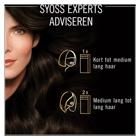Syoss Oleo Intense Permanente Haarkleuring 2-10 Bruinzwart/Châtain Noir 115 ML