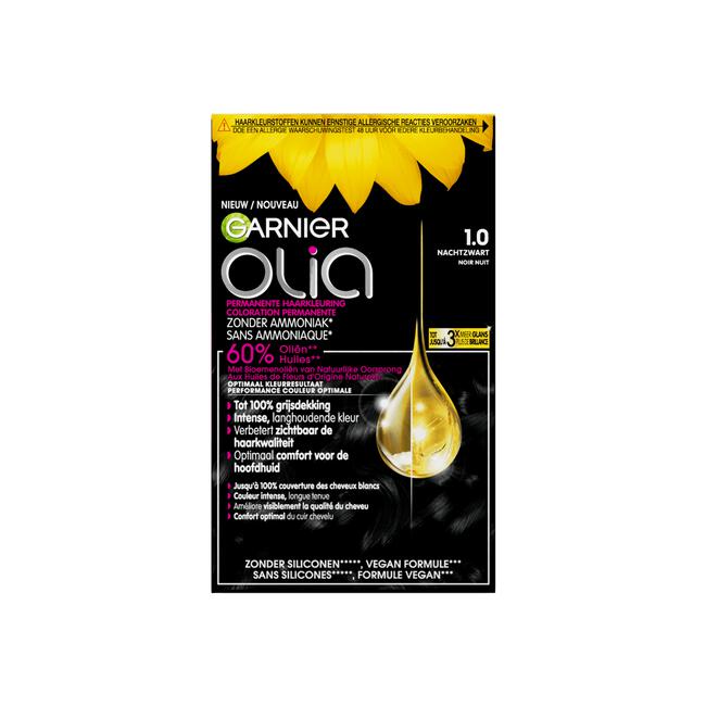 Garnier Olia Permanente Haarverf 1.0 Nacht Zwart