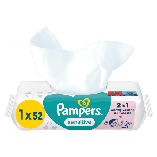 Pampers Sensitive Billendoekjes 52 Stuks