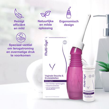 Multi-Gyn Vaginale Douche & 10 Bruistabletten