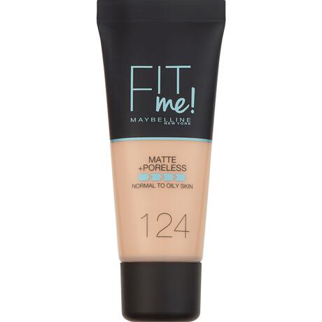 Maybelline New York Fit Me Matte + Poreless Foundation 124 Soft Sand 30 ML