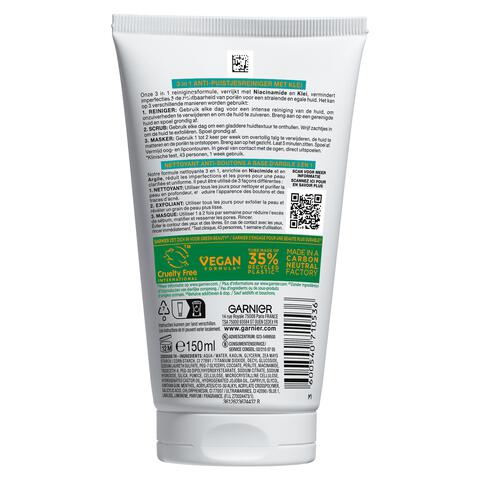 Garnier PureActive 3-in-1 Complete Reiniging 150 ML
