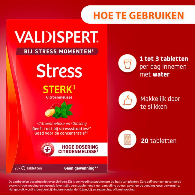 Valdispert Stress Moments Sterk 20 tabletten