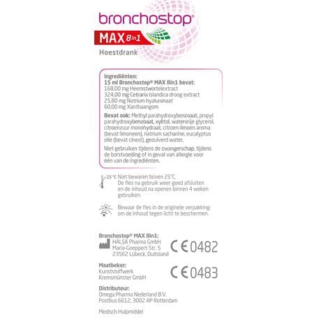 Bronchostop Max 8in1 Hoestdrank 120ML