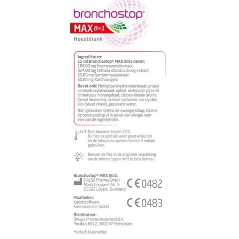 Bronchostop Max 8in1 Hoestdrank 120ML