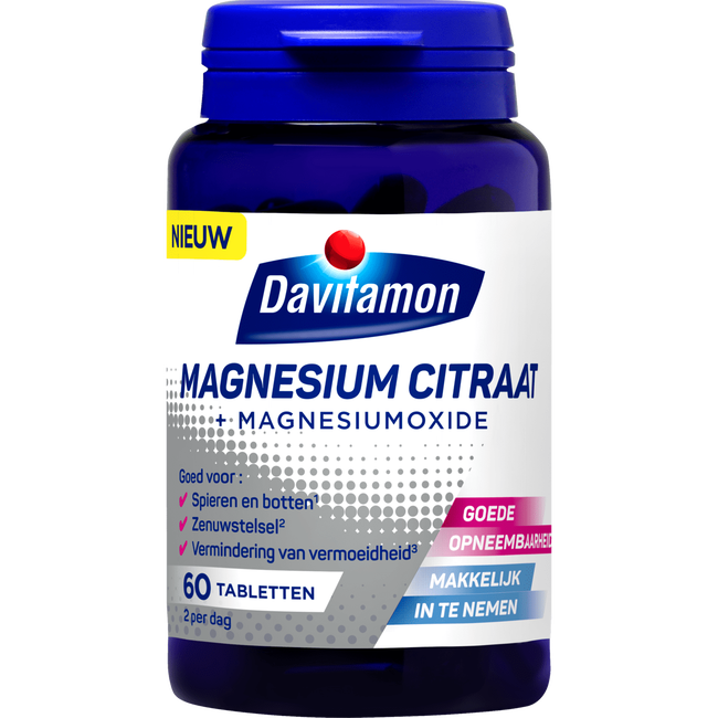 Davitamon Magnesium Citraat Tabletten 60 Ea Etos