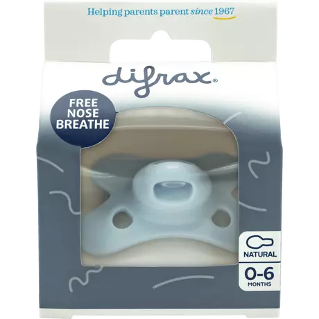 Difrax Fopspeen Natural 0-6M Uni Ice