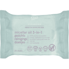 Etos Micellar Oil 3-in 1 Face Cleansing Wipes 25 stuks