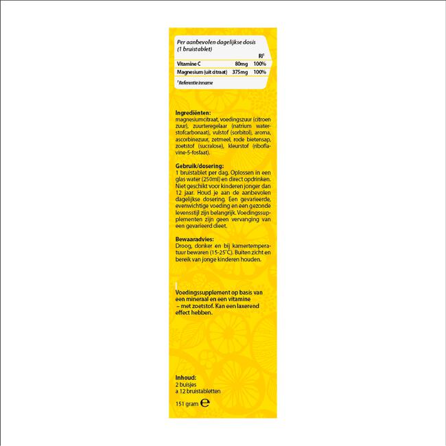 Roter Magnesium Bruistablet met Vitamine C