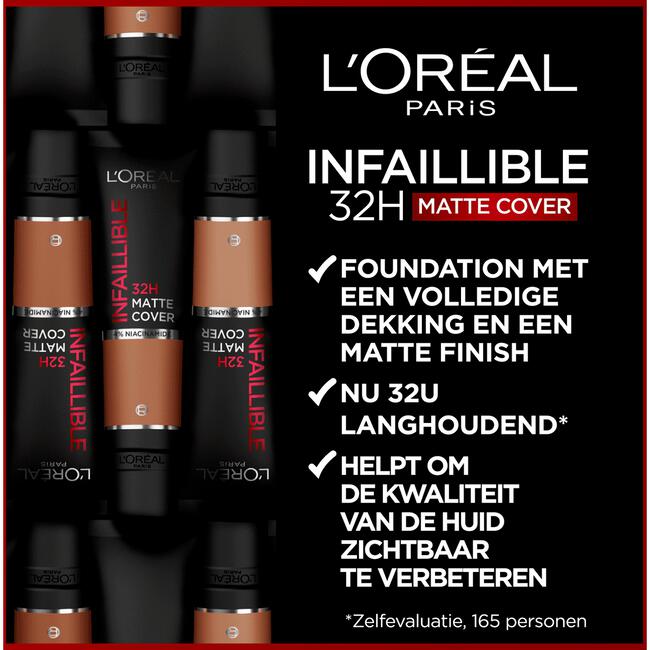L'Oréal Paris Infaillible 32H Matte Foundation 145 Beige Rosé SPF25