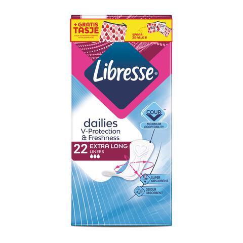 Libresse Dailies Inlegkruisjes Extra Long 22 stuks