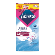 Libresse Dailies Inlegkruisjes Extra Long 22 stuks