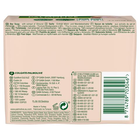 Palmolive Naturals Delicate Care Melk & Amandel Blokzeep 4x90 gram