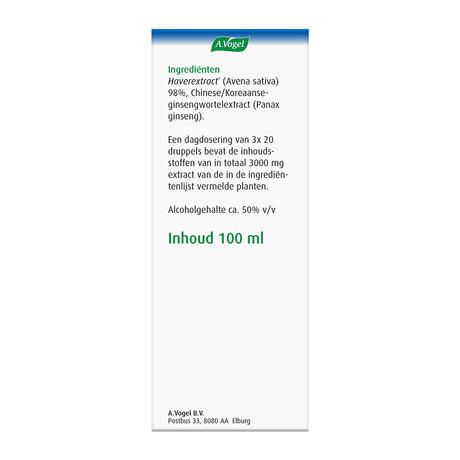 A.Vogel Avena Sativa Evenwichtig in Stresssituaties1* Druppels 100 ML