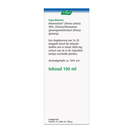 A.Vogel Avena Sativa Evenwichtig in Stresssituaties1* Druppels 100 ML