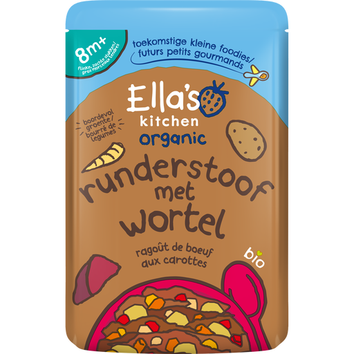 Ella's Kitchen Bio Runderstoof Wortel 8+ Maanden 190 gram
