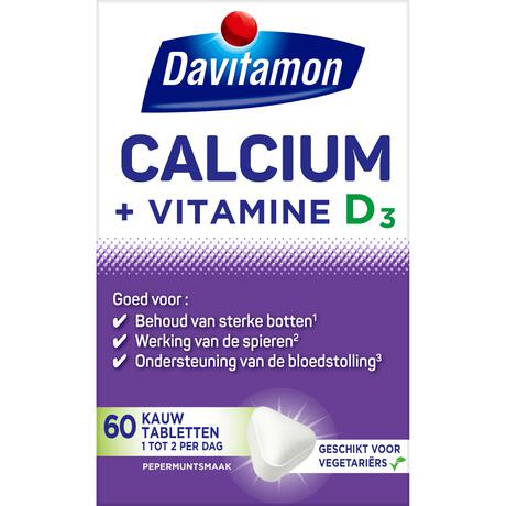 Davitamon Calcium met Vitamine D Kauwtabletten Mint