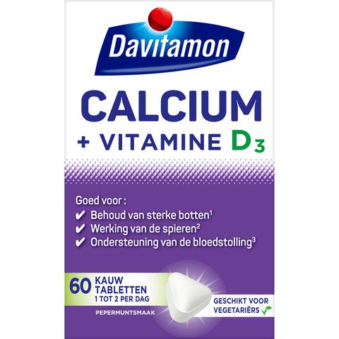 Davitamon Calcium met Vitamine D Kauwtabletten Mint
