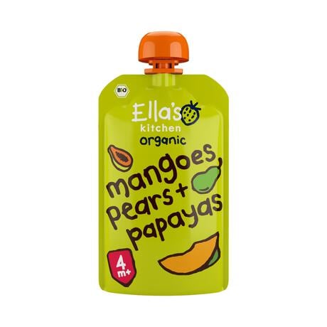 Ella's Kitchen Mango's Peren Papaya's Bio Knijpfruit 4+ Maanden 120 GR