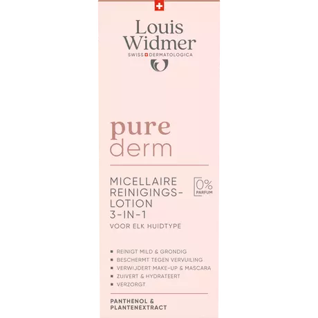 Louis Widmer Purederm 3-In-1 Micellaire Reinigingslotion 200 ML