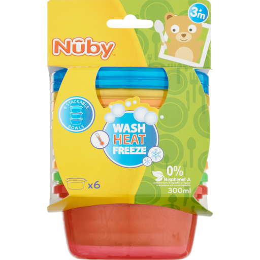 Nûby Bewaarbakjes 6 stuks