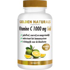 Golden Naturals Vitamine C 1000 mg Gold Tabletten 180 stuks