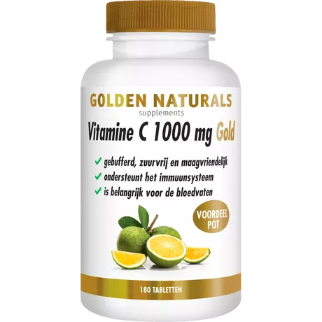 Golden Naturals Vitamine C 1000 MG Gold Tabletten 180 stuks
