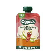 Organix Bio Knijpfruit Appel Aardbei Quinoa 12+ Maanden 100 gram