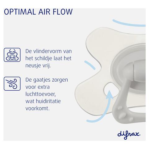 Difrax Fopspeen Natural 20 Maanden Paars BPA-vrij
