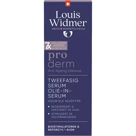 Louis Widmer Proderm Tweefasig Serum Olie-In-Serum Licht Geparfumeerd 35 ML
