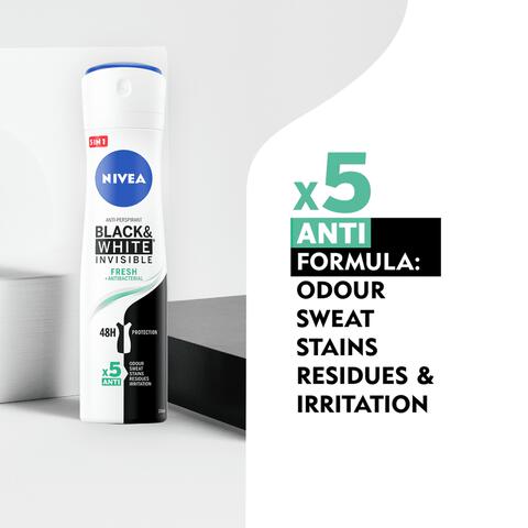 NIVEA Black & White Invisible Fresh Deodorant Spray 150 ML