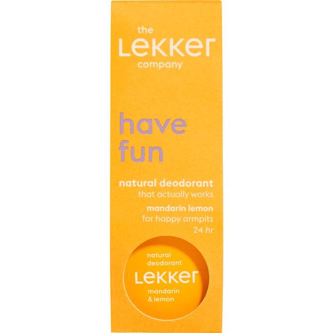 The Lekker Company Mandarijn & Citroen Deodorant Crème 30 GR