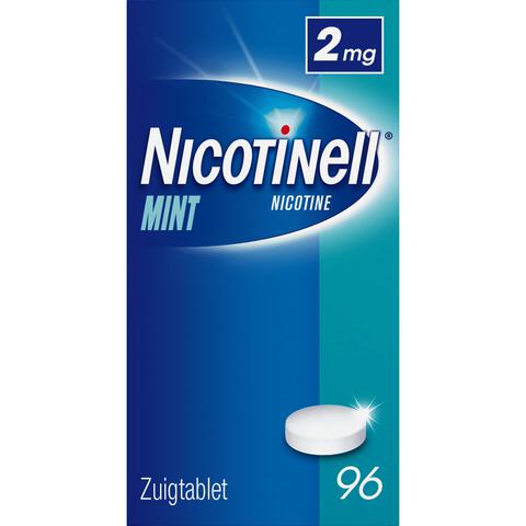 Nicotinell Zuigtablet Mint 2 mg Stoppen met Roken 96 stuks