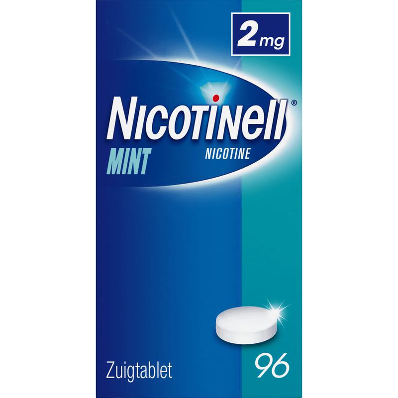 Nicotinell Mint 2 MG Stoppen met Roken Zuigtabletten 96 stuks