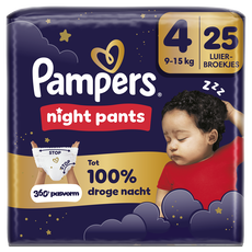Pampers Baby Dry Night Pants Luierbroekjes Maat 4 9-15 kg 25 stuks
