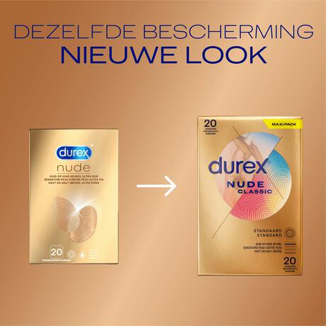 Durex Nude Classic Condooms 20 stuks