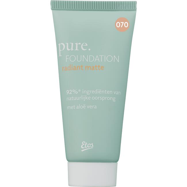Etos Pure Foundation Radiant Matte 070 Neutral Cinnamon